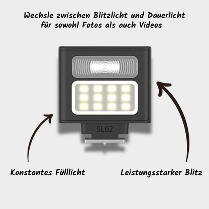 Pocket Flash⁺ - Kompakter Aufsteckblitz